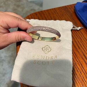 Kendra Scott Purple and Gold Textured Bracelet